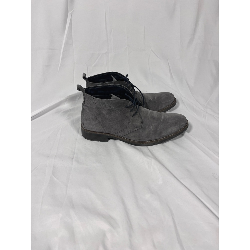Men's Nordstrom Grey Suede Chukka Boots Lace Up Ankle Shoes Rugged Size 8–8.5